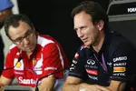 Gallerie: Stefano Domenicali (Ferrari-Teamchef) und Christian Horner (Red-Bull-Teamchef)