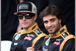 Foto zur News: Jerome D&#039;Ambrosio (Lotus) und Kimi Räikkönen (Lotus)