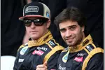 Foto zur News: Jerome D&#039;Ambrosio (Lotus) und Kimi Räikkönen (Lotus)