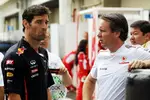 Foto zur News: Mark Webber (Red Bull) und Sam Michael