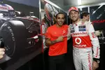 Foto zur News: Lewis Hamilton (McLaren) und Jenson Button (McLaren)