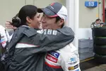 Foto zur News: Kamui Kobayashi und Monisha Kaltenborn (Sauber-Teamchefin)