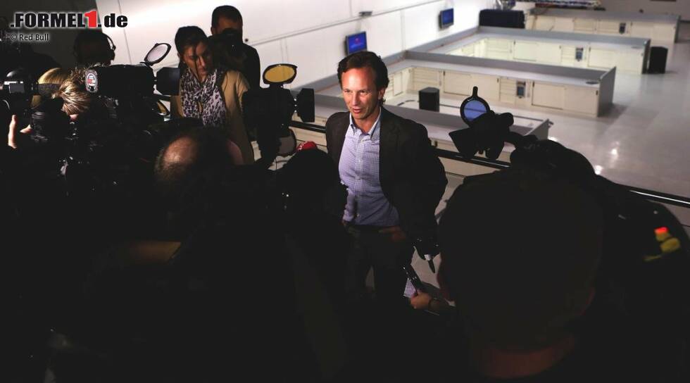 Foto zur News: Auch Christian Horner (Red-Bull-Teamchef) ist ein gefragter Gesprächspartner