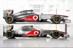 Foto zur News: Vergleich alter vs. neuer McLaren: So unterscheiden sich der MP4-27 und der neue MP4-28