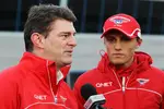 Foto zur News: Graeme Lowdon und Max Chilton (Marussia)
