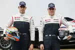 Foto zur News: Pastor Maldonado (Williams) und Valtteri Bottas (Williams)