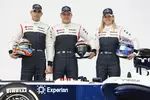 Foto zur News: Pastor Maldonado, Valtteri Bottas und Susie Wolff (Williams)