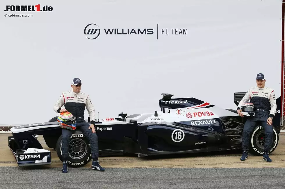 Foto zur News: Pastor Maldonado (Williams) und Valtteri Bottas (Williams)