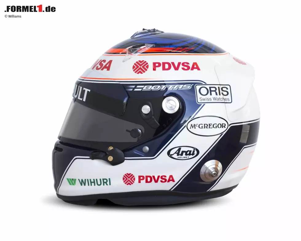 Foto zur News: Helm von Valtteri Bottas (Williams)