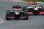 Gallerie: Romain Grosjean (Lotus) und Jenson Button (McLaren)