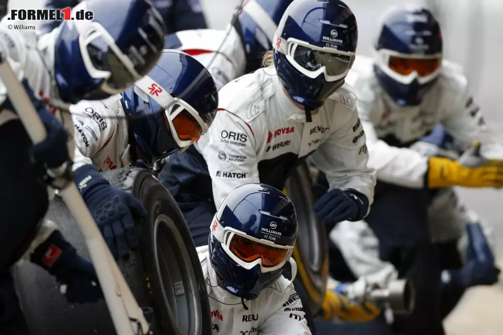 Foto zur News: Williams-Boxencrew