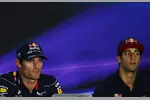 Foto zur News: Mark Webber (Red Bull) und Daniel Ricciardo (Toro Rosso)