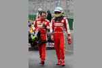Foto zur News: Felipe Massa (Ferrari) und Fernando Alonso (Ferrari)