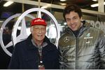 Foto zur News: Niki Lauda und Toto Wolff (Mercedes)