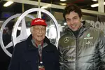 Foto zur News: Niki Lauda und Toto Wolff (Mercedes)