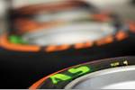Foto zur News: Reifenmarkierung für Adrian Sutil (Force India)