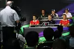 Foto zur News: Donnerstags-Pressekonferenz mit Giedo van der Garde (Caterham), Valtteri Bottas (Williams), Esteban Gutierrez (Sauber), Jules Bianchi (Marussia), Max Chilton (Marussia) und Kimi Räikkönen (Lotus)