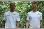 Foto zur News: Lewis Hamilton und Nico Rosberg (Mercedes)