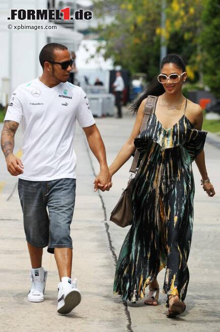 Foto zur News: Lewis Hamilton (Mercedes) und Nicole Scherzinger