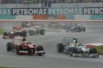 Gallerie: Nico Rosberg (Mercedes) vor Felipe Massa (Ferrari)