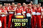 Gallerie: 200. Grand Prix von Fernando Alonso (Ferrari)