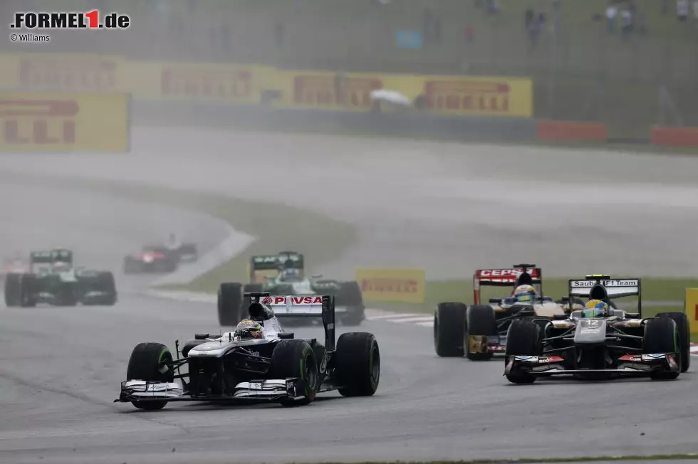 Foto zur News: Pastor Maldonado (Williams), Esteban Gutierrez (Sauber) und Jean-Eric Vergne (Toro Rosso)