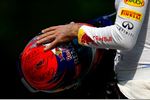 Foto zur News: Helm von Sebastian Vettel (Red Bull)