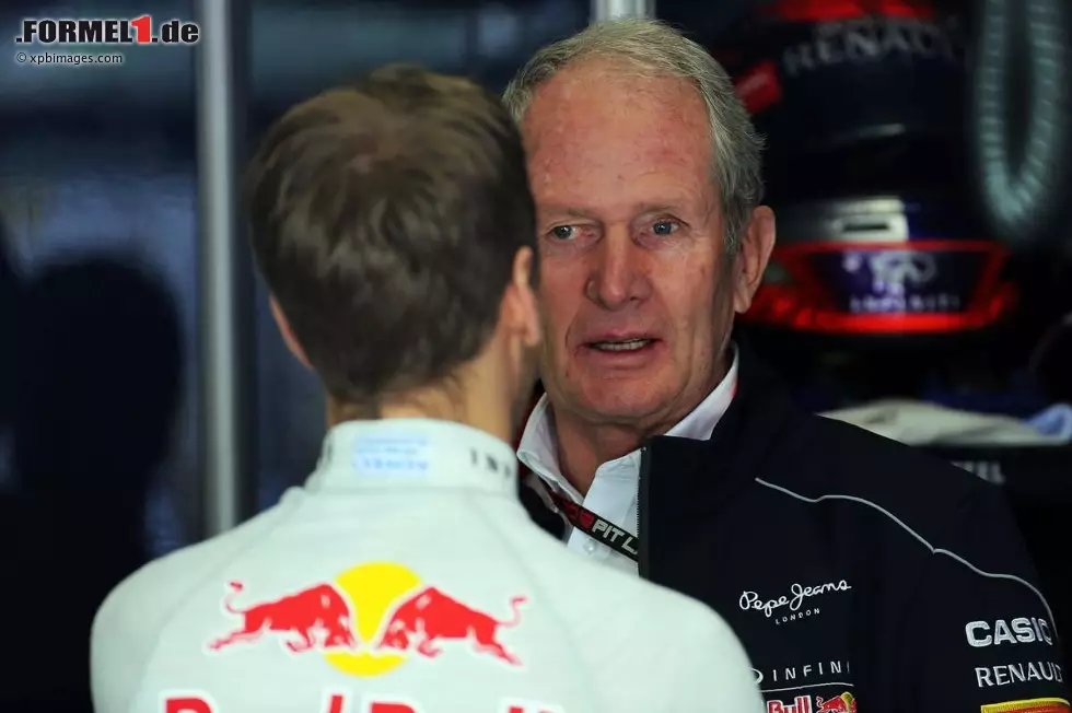 Foto zur News: Sebastian Vettel (Red Bull) und Helmut Marko