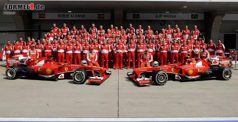 Foto zur News: Ferrari-Teamfoto