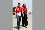 Foto zur News: Fernando Alonso (Ferrari) und Freundin Dascha Kapustina