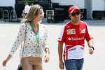 Foto zur News: Felipe Massa (Ferrari) mit Ehefrau Rafaela Bassi