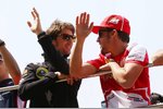 Foto zur News: Romain Grosjean (Lotus) und Fernando Alonso (Ferrari)
