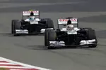 Foto zur News: Pastor Maldonado (Williams) und Valtteri Bottas (Williams)