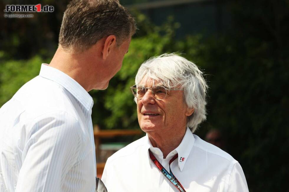 Foto zur News: David Coulthard und Bernie Ecclestone