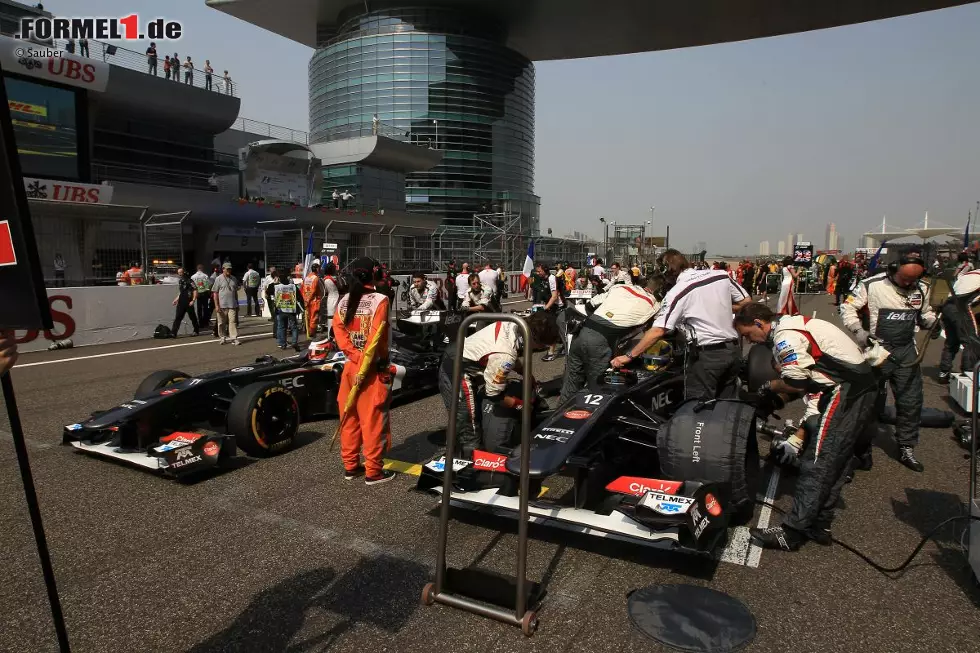 Foto zur News: Nico Hülkenberg und Esteban Gutierrez (Sauber)