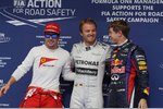 Gallerie: Fernando Alonso (Ferrari), Nico Rosberg (Mercedes) und Sebastian Vettel (Red Bull)