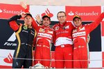 Gallerie: Fernando Alonso (Ferrari), Stefano Domenicali, Felipe Massa (Ferrari) und Kimi Räikkönen (Lotus)