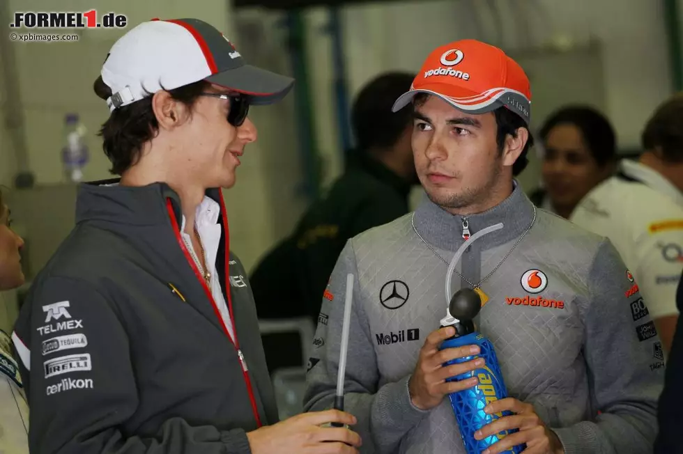 Foto zur News: Esteban Gutierrez (Sauber) und Sergio Perez (McLaren)