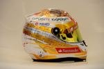 Foto zur News: Goldener Helm von Fernando Alonso (Ferrari)
