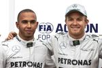 Foto zur News: Lewis Hamilton und Nico Rosberg (Mercedes)
