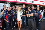 Foto zur News: Hayley Roberts, David Hasselhoff und Felix Baumgartner zu Gast bei Red Bull