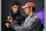 Gallerie: Mark Webber (Red Bull) und Jenson Button (McLaren)