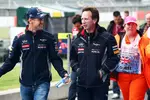 Foto zur News: Sebastian Vettel (Red Bull) und Christian Horner