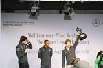 Gallerie: Toto Wolff, Lewis Hamilton und Nico Rosberg (Mercedes)