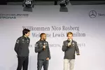 Gallerie: Toto Wolff, Lewis Hamilton und Nico Rosberg (Mercedes)