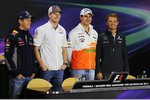 Foto zur News: Sebastian Vettel (Red Bull), Nico Hülkenberg (Sauber), Adrian Sutil (Force India) und Nico Rosberg (Mercedes)