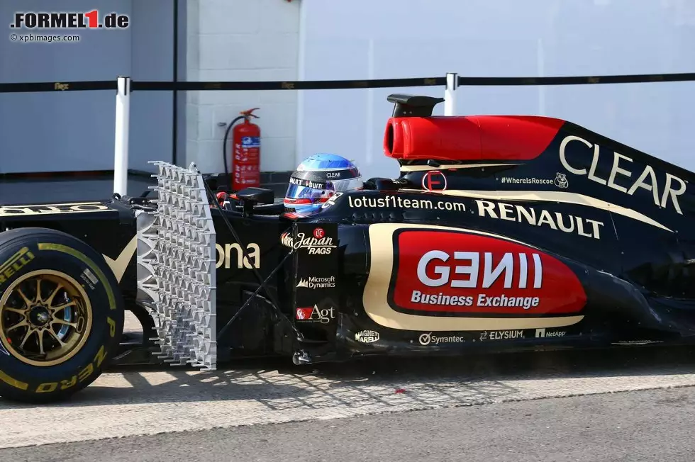 Foto zur News: Nicolas Prost (Lotus) führt Aerodynamik-Messungen durch