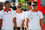 Foto zur News: Rodolfo Gonzalez (Marussia), Max Chilton (Marussia) und Jules Bianchi (Marussia)