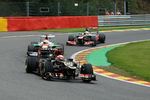 Foto zur News: Romain Grosjean (Lotus), Paul di Resta (Force India) und  Sergio Perez (McLaren)