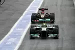 Gallerie: Nico Rosberg (Mercedes) vor Kimi Räikkönen (Lotus)